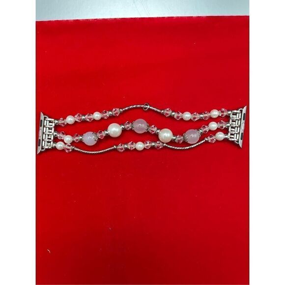 Beaded Watch Band Compatible with Apple / 38mm 40mm 41mm Smart Watch - Picture 2 of 5